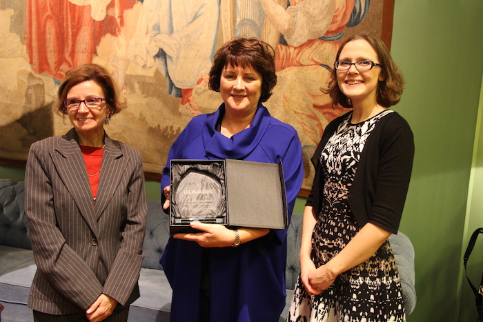Aine Brady and Ariana Ball receive the Lifelong Learning Award 2016 in Brussels