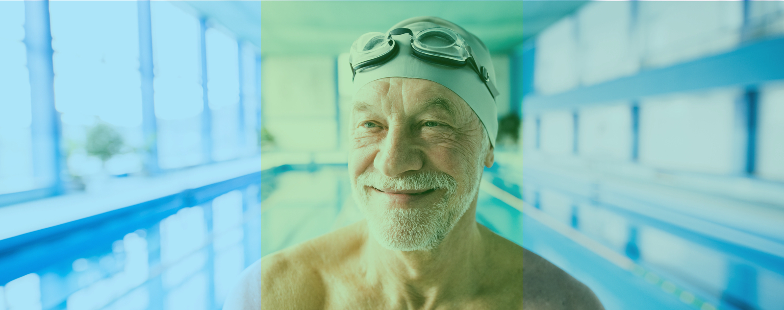 man in swimming pool